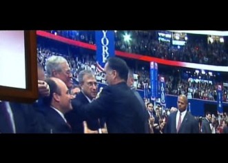 The Romney-Koch Handshake: Network TV Misses Revealing Moment Between Nominee & Billionaire at RNC [Video]
