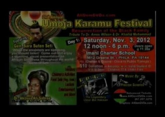 [EVENT] Umoja Karamu Festival w/ General Sara Suten Seti Nov 3-4, 2012