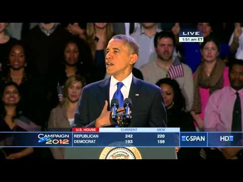 President Barack Obama (@BarackObama) 2012 Election Victory Speech [VIDEO]