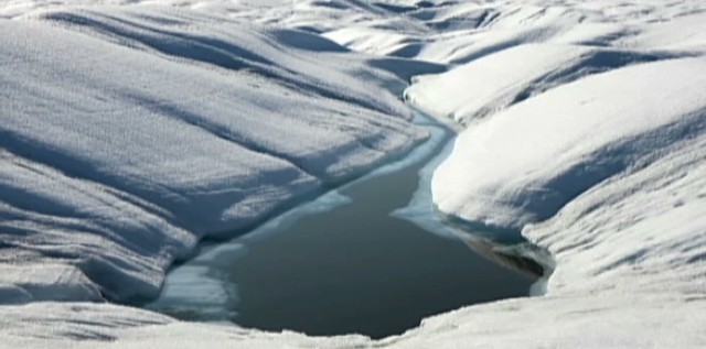 Massive Ice Island Breaks Off Greenland
