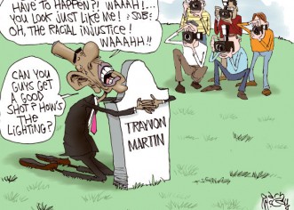 Cartoonist Criticizes Obama for Politicizing Trayvon Martin Murder