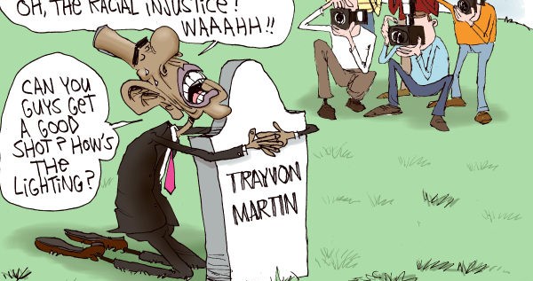 Cartoonist Criticizes Obama for Politicizing Trayvon Martin Murder