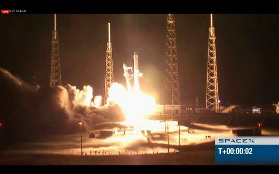 SpaceX Launches Private Capsule on Historic Trip to Space Station