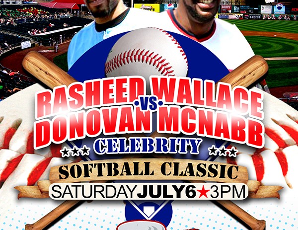 [PHOTOS] Rasheed Wallace Vs Donovan McNabb Celebrity Softball Classic (By @FreshFlickz)