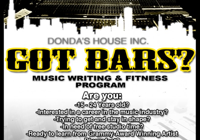 Donda’s House and the ARK of St. Sabina Join Forces for “Got Bars” Music Writing & Fitness Program