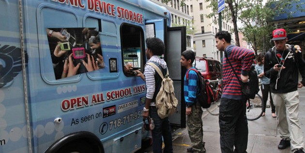 NY Teens Pay Valets To Store Devices