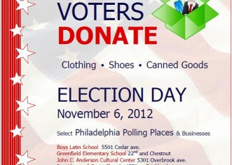 [EVENT] #DonationDropboxes Placed At Select Philadelphia Polling Locations November 6th