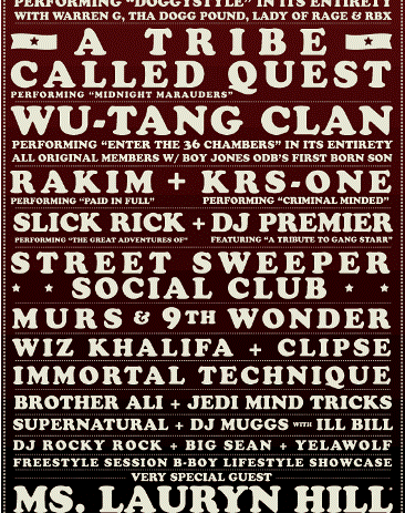 Press Release: Lauryn Hill Officially Added To Rock The Bells Festival